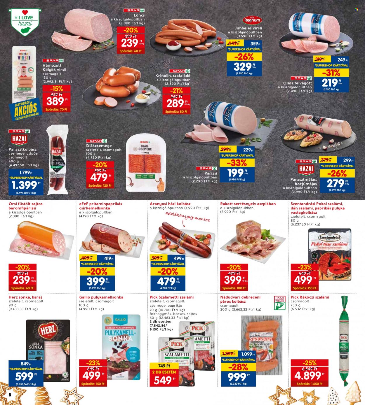 INTERSPAR akciós újságok - 2023.12.07 - 2023.12.13. Oldal 7