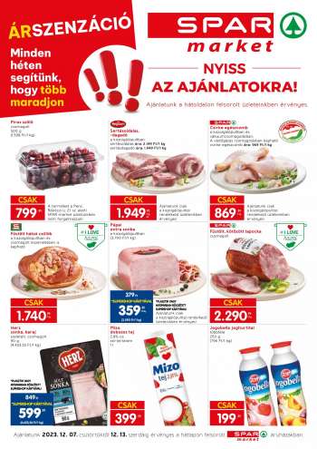 Újság SPAR market - 2023.12.07 - 2023.12.13.