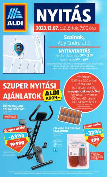 Újság Aldi.