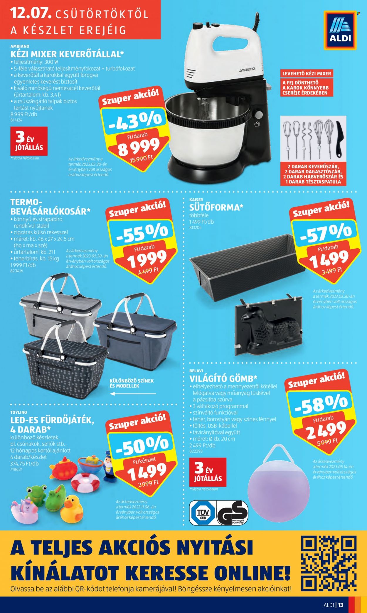 Aldi akciós újságok. Oldal 13