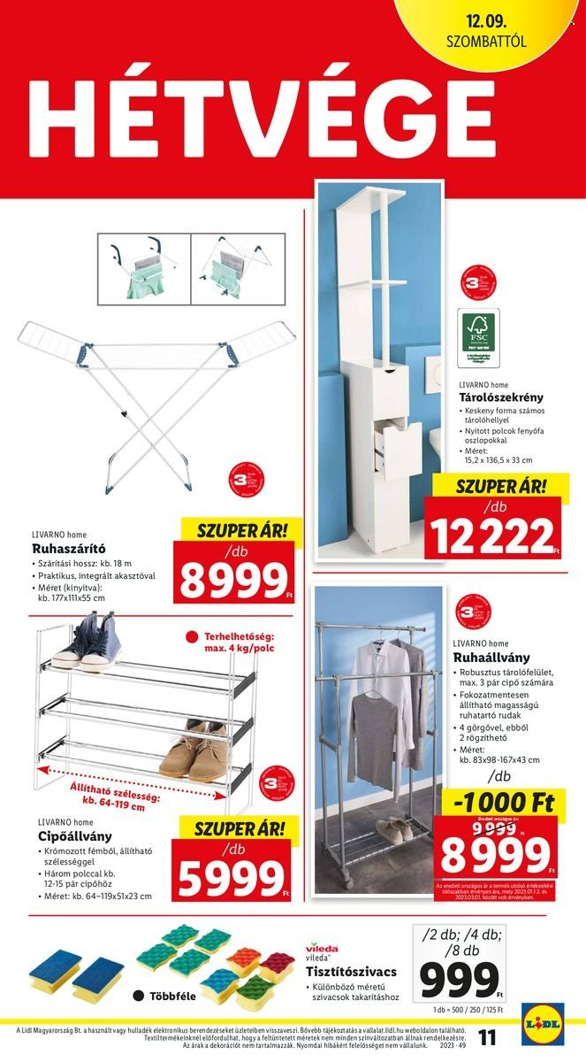 Lidl akciós újságok. Oldal 11