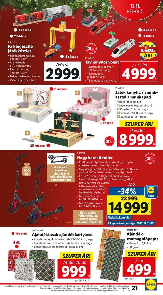 Lidl akciós újságok. Oldal 21