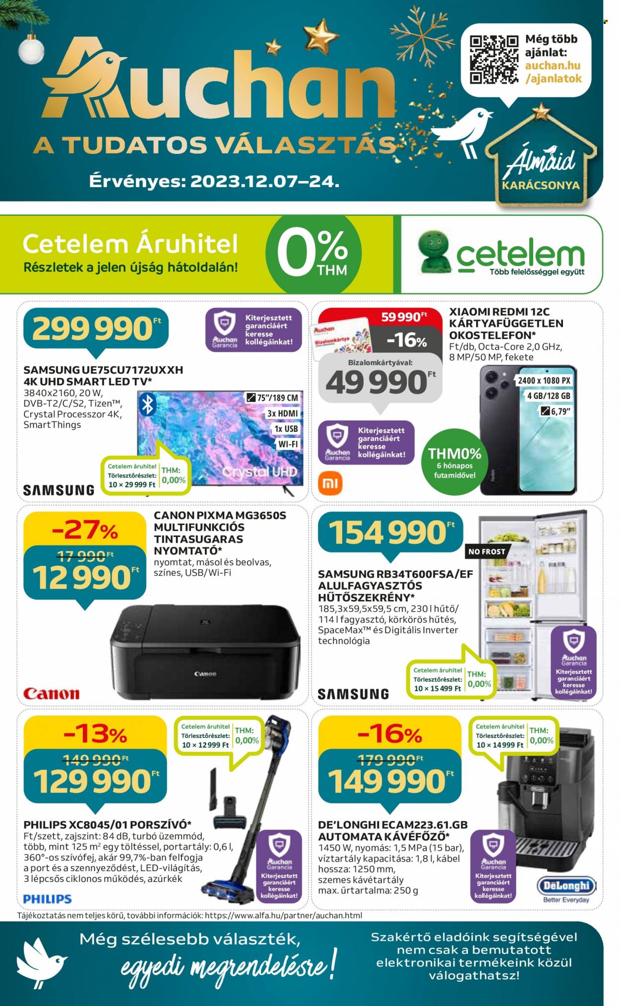 Auchan akciós újságok - 2023.12.07 - 2023.12.24. Oldal 1