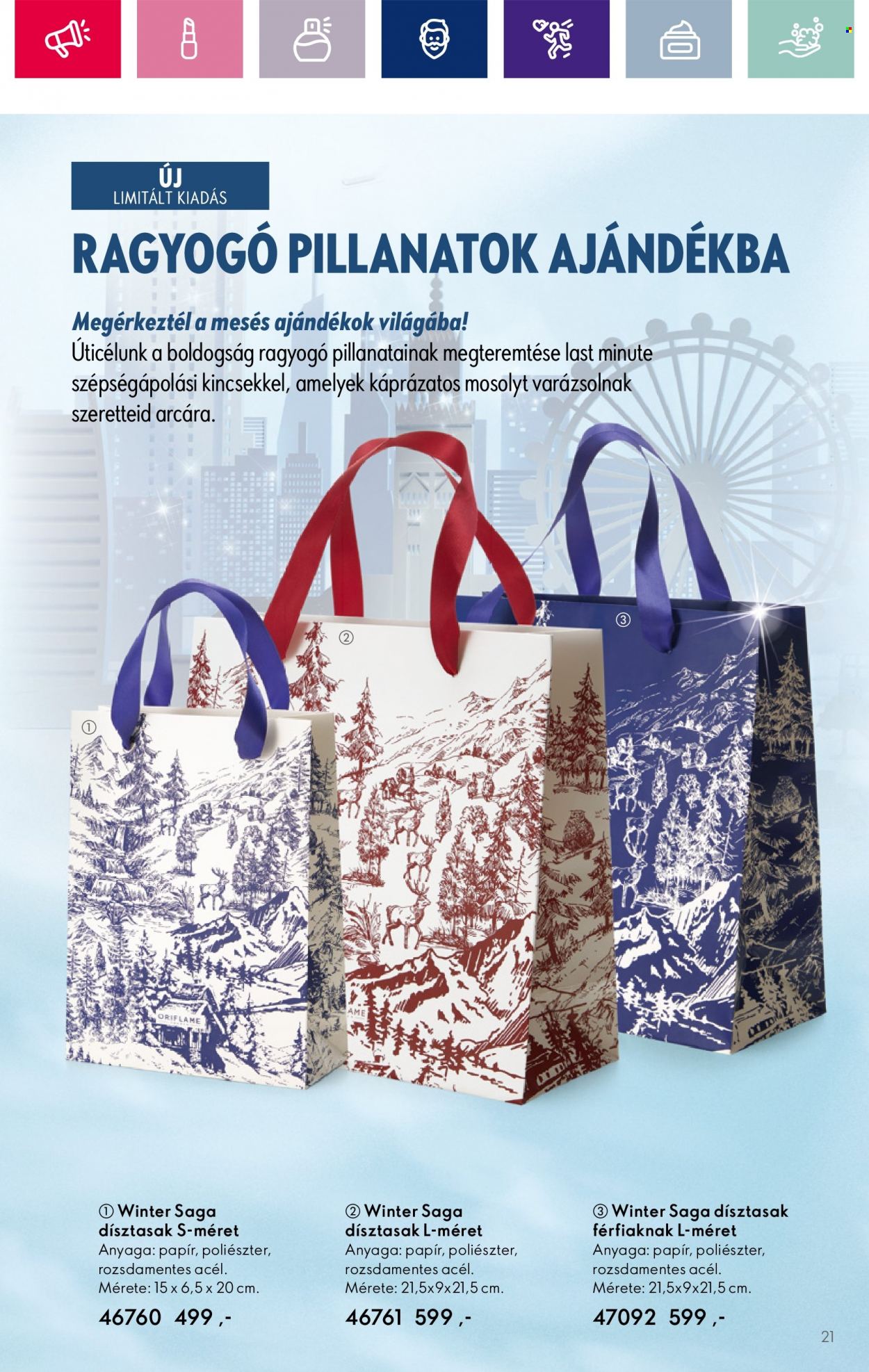 Oriflame akciós újságok - 2023.12.06 - 2023.12.27. Oldal 21