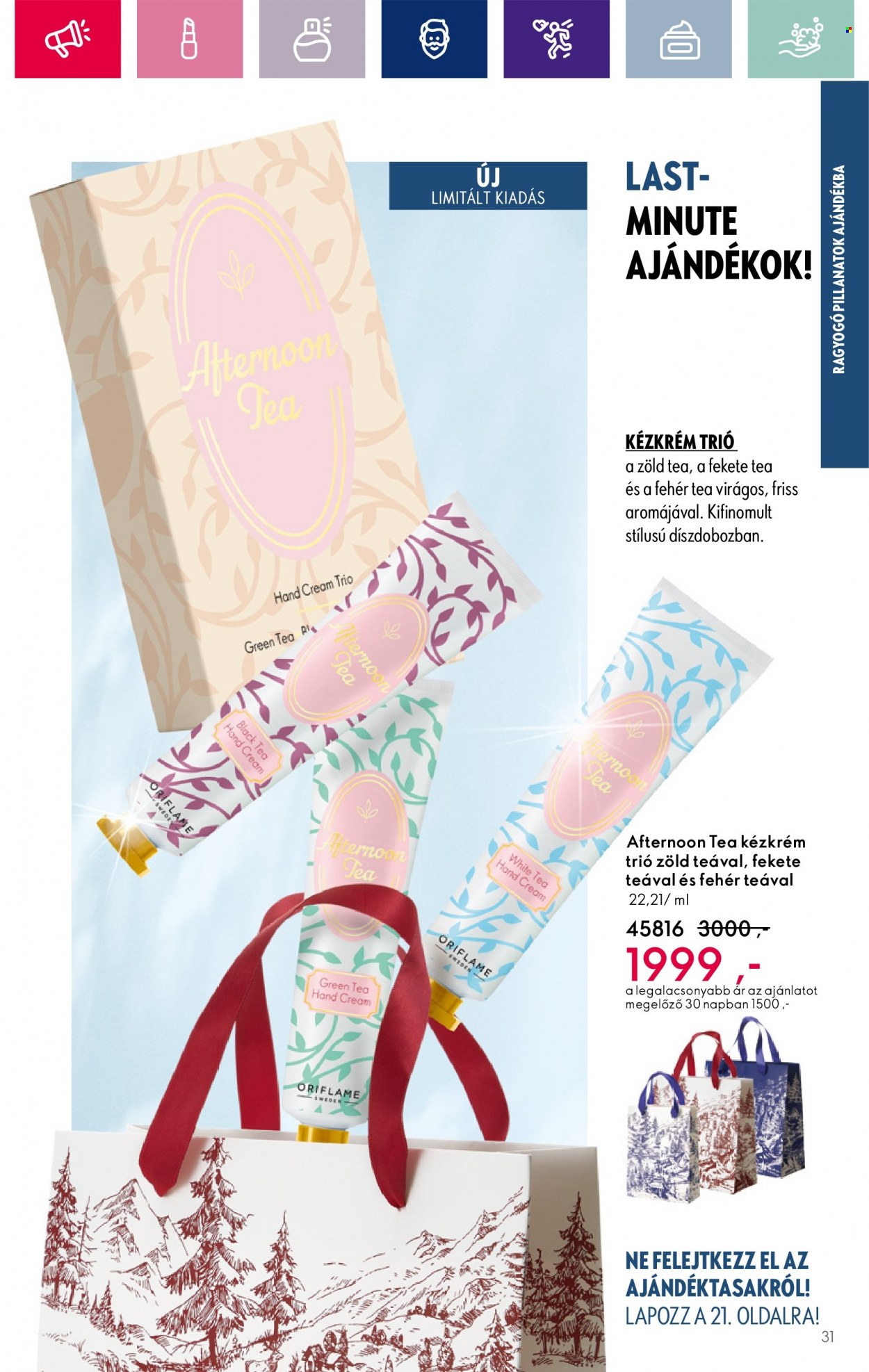 Oriflame akciós újságok - 2023.12.06 - 2023.12.27. Oldal 31