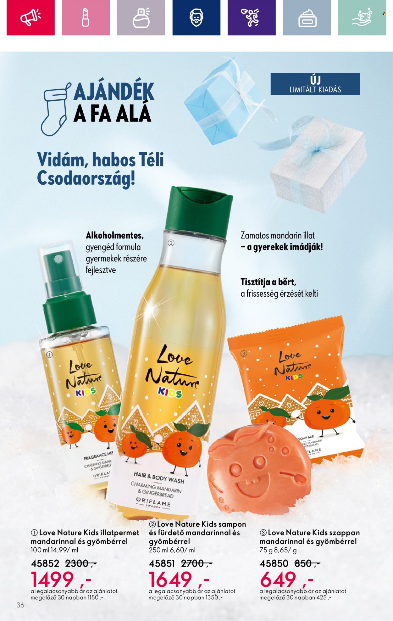 Oriflame akciós újságok - 2023.12.06 - 2023.12.27. Oldal 36