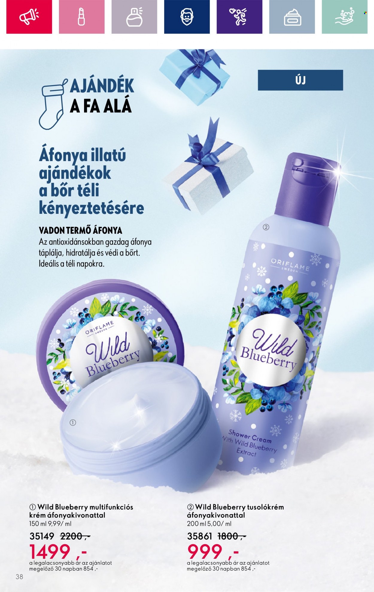 Oriflame akciós újságok - 2023.12.06 - 2023.12.27. Oldal 38