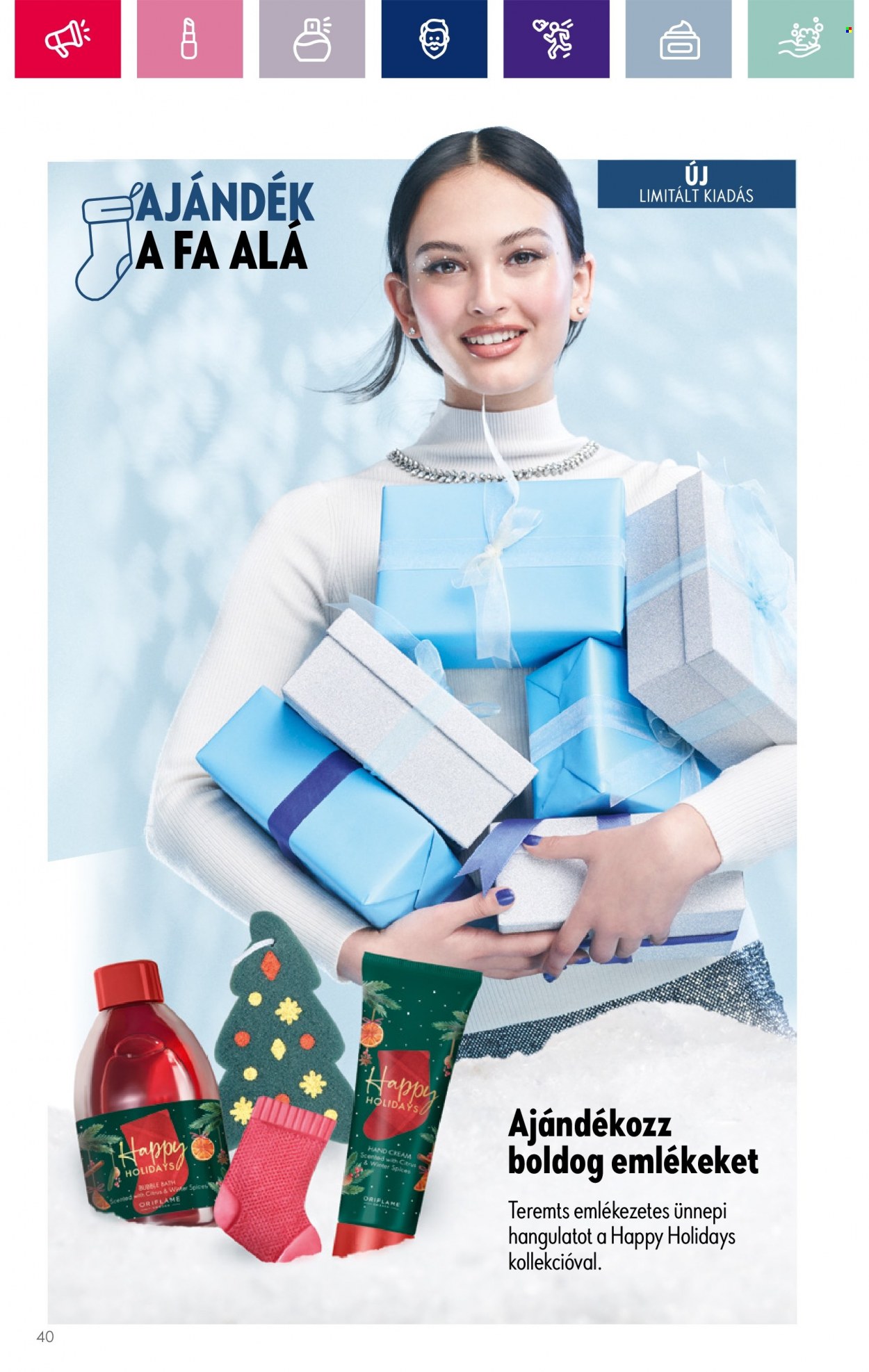 Oriflame akciós újságok - 2023.12.06 - 2023.12.27. Oldal 40
