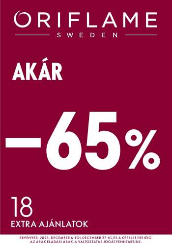 Újság Oriflame - 2023.12.06 - 2023.12.27.