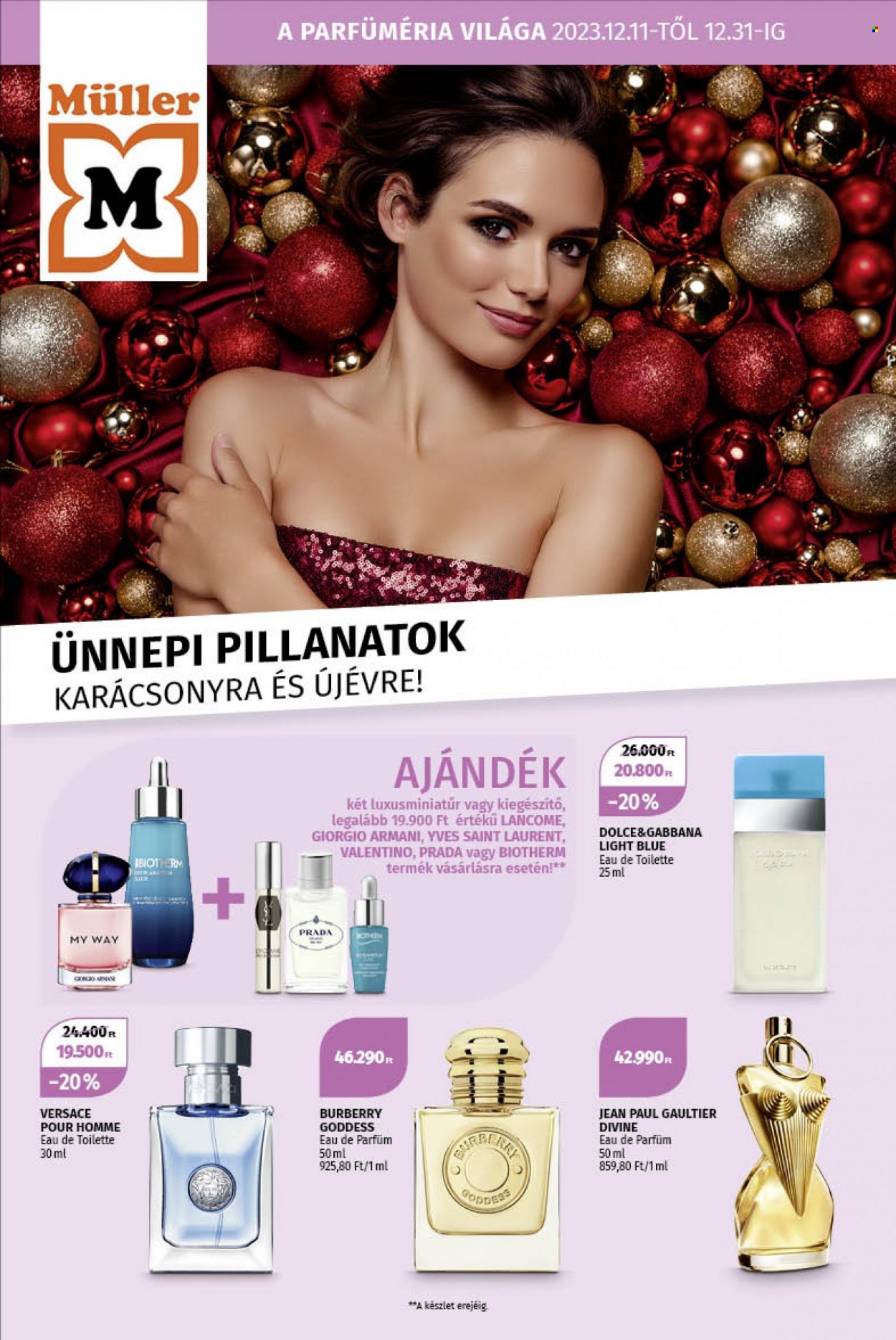 Müller akciós újságok - 2023.12.11 - 2023.12.31. Oldal 1