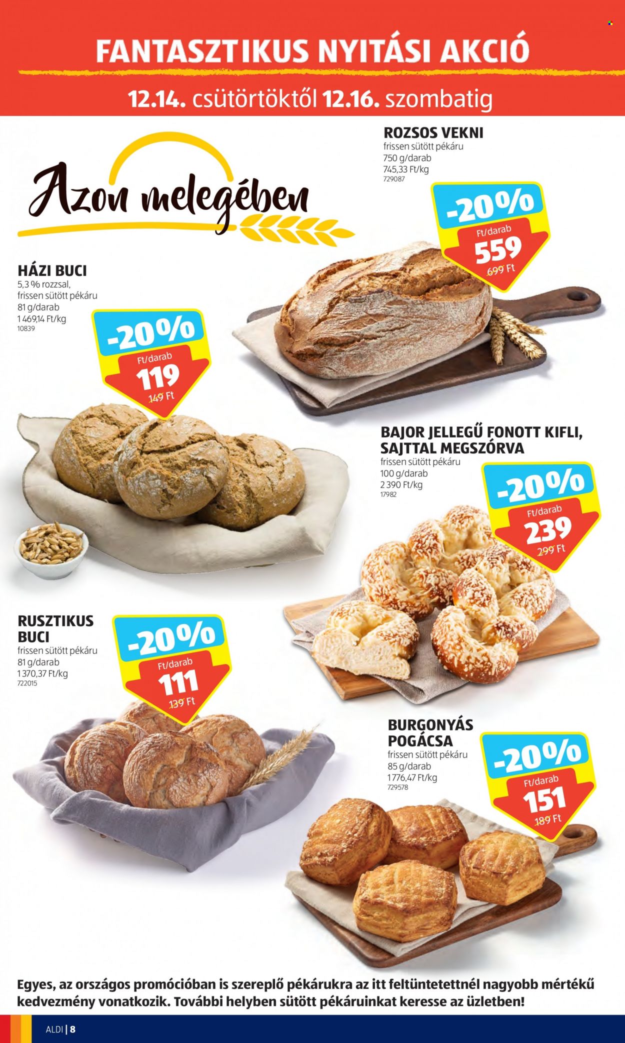 Aldi akciós újságok. Oldal 8