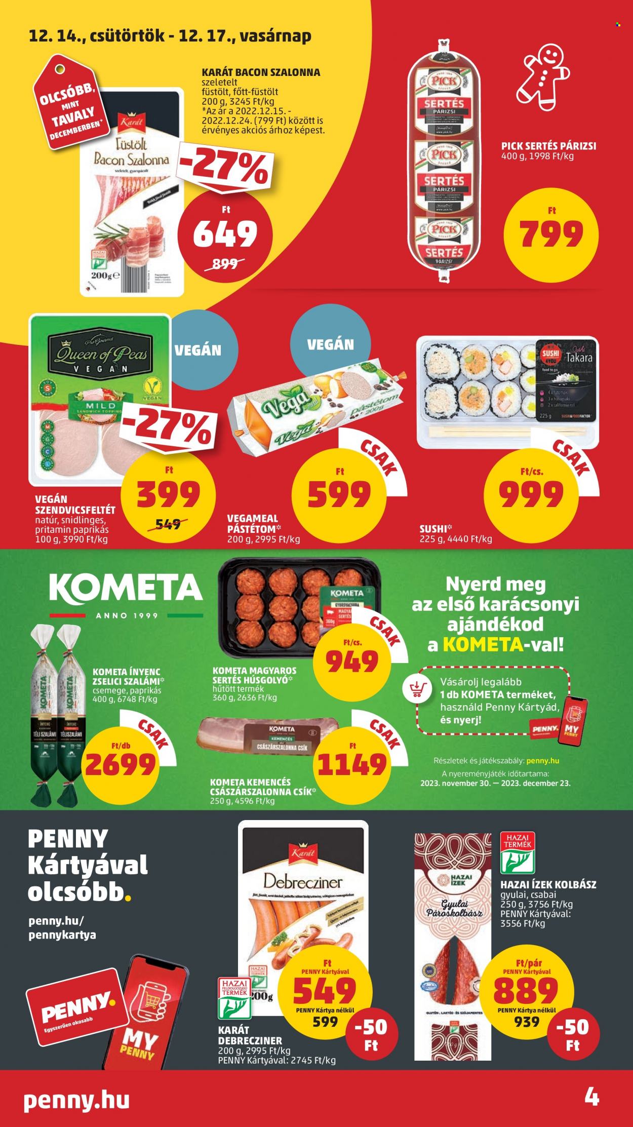 Penny Market akciós újságok - 2023.12.14 - 2023.12.23. Oldal 4