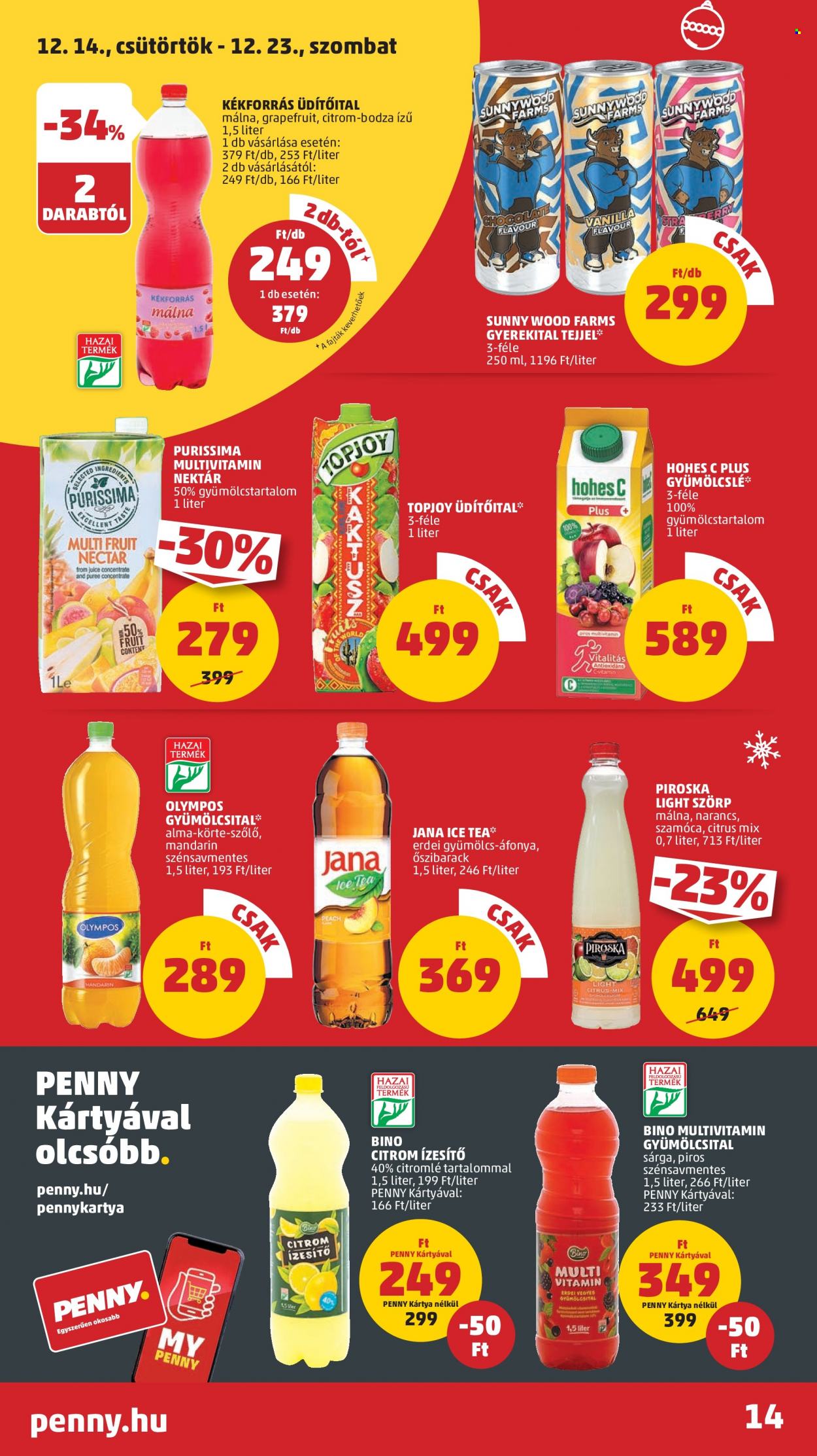 Penny Market akciós újságok - 2023.12.14 - 2023.12.23. Oldal 18