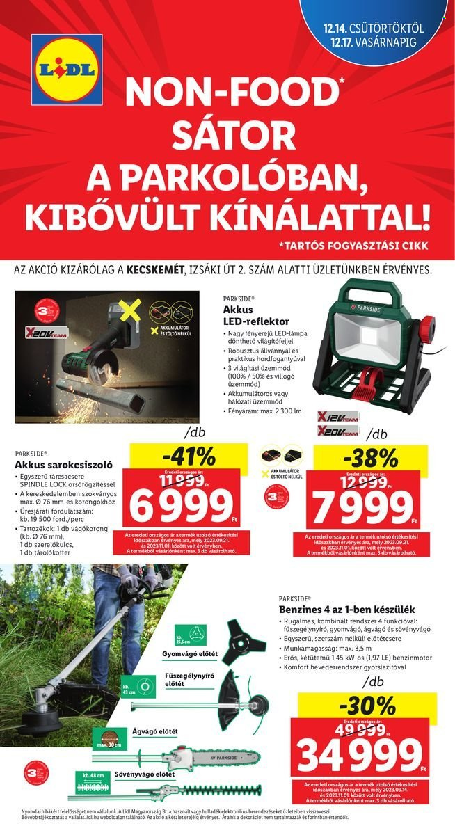 Lidl akciós újságok - 2023.12.14 - 2023.12.17. Oldal 1