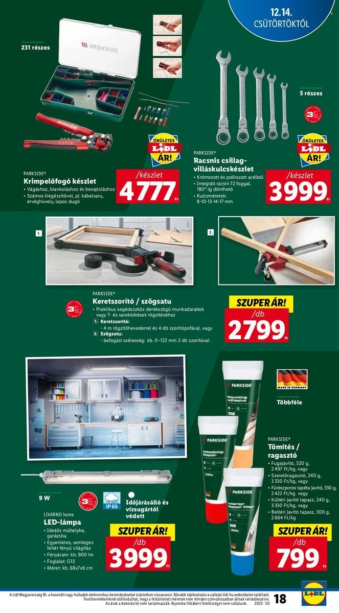 Lidl akciós újságok. Oldal 17