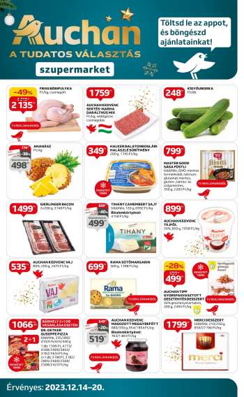 Újság Auchan - 2023.12.14 - 2023.12.20.