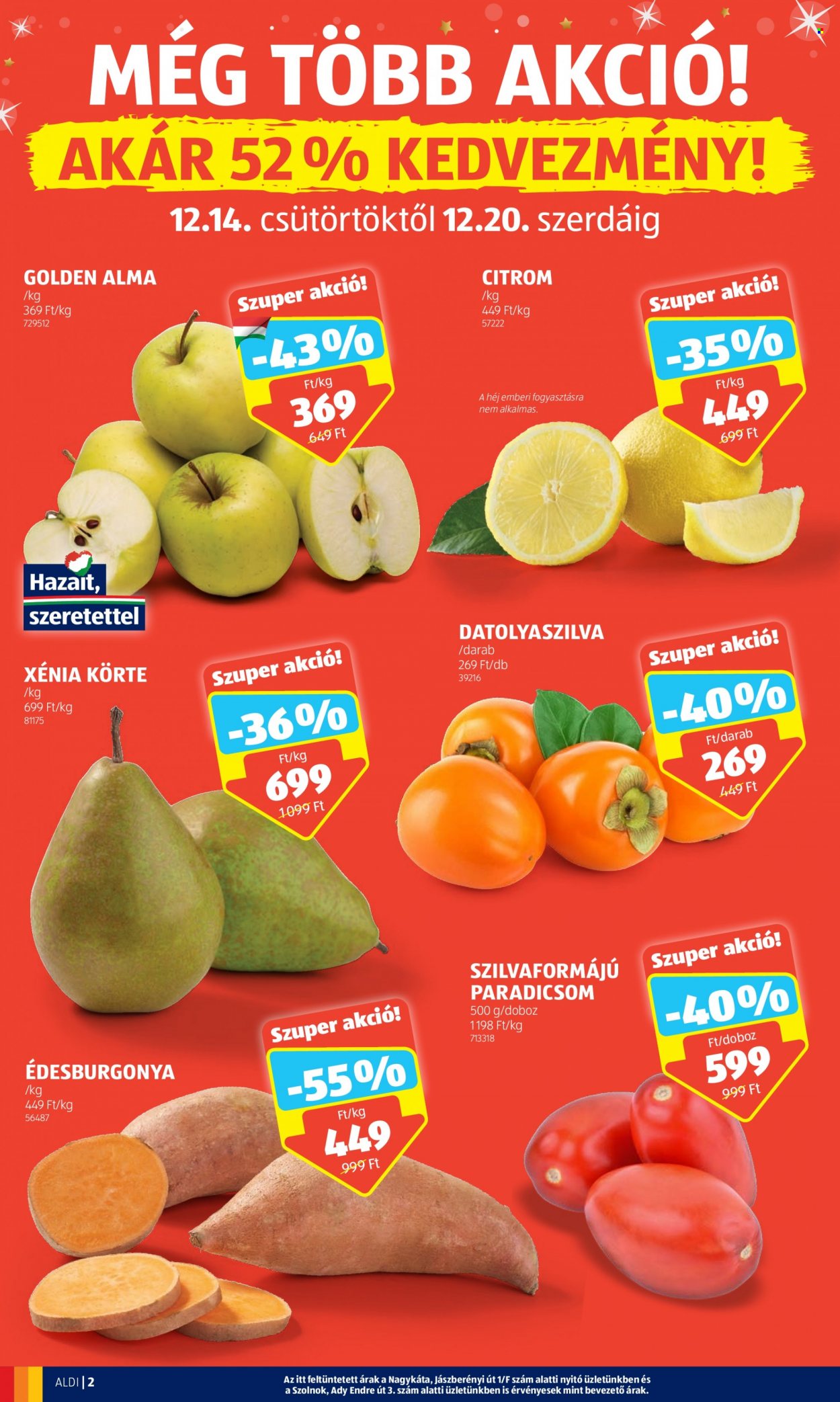 Aldi akciós újságok - 2023.12.14 - 2023.12.20. Oldal 2