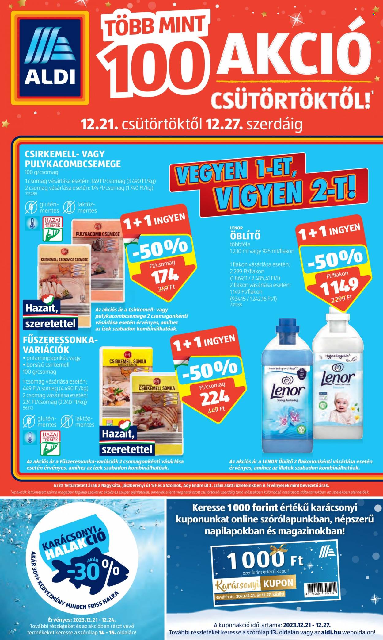 Aldi akciós újságok - 2023.12.21 - 2023.12.27. Oldal 1