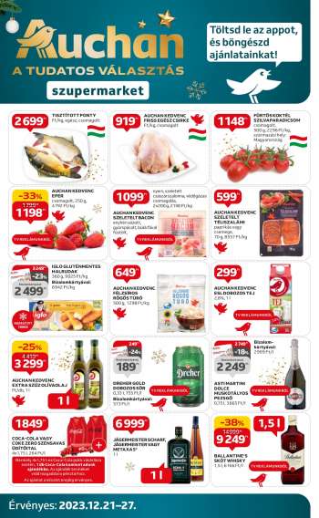 Újság Auchan - 2023.12.21 - 2023.12.27.