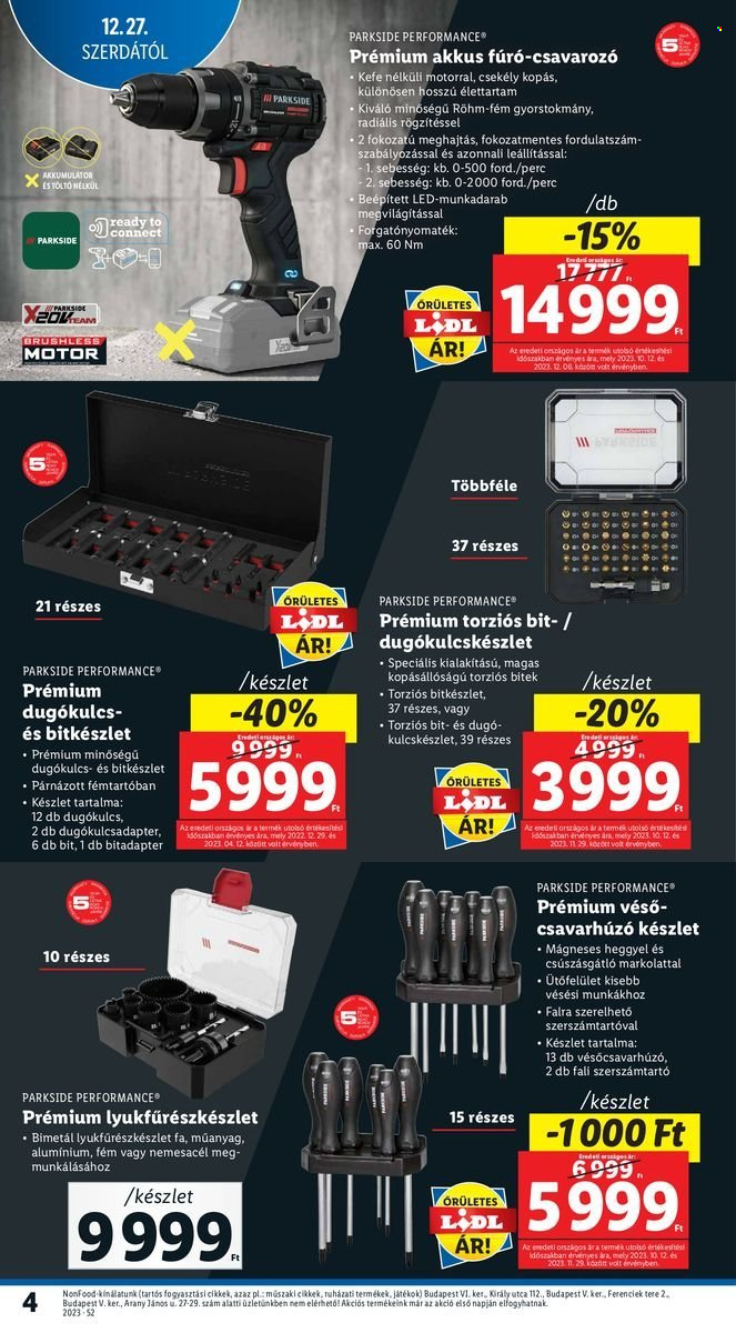 Lidl akciós újságok. Oldal 4