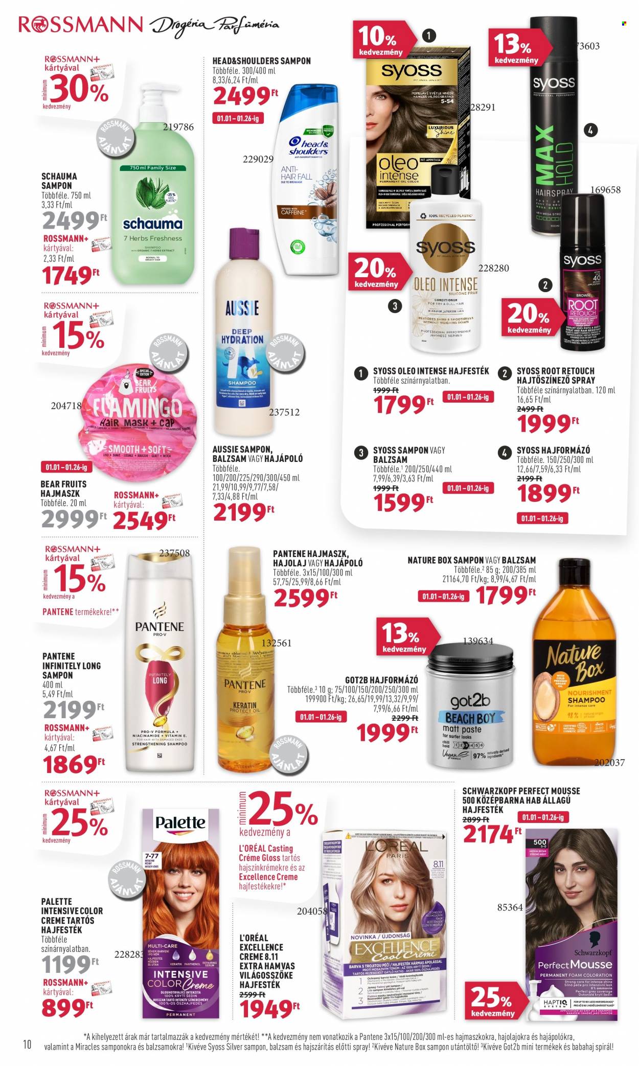 Rossmann akciós újságok - 2024.01.01 - 2024.01.12. Oldal 10