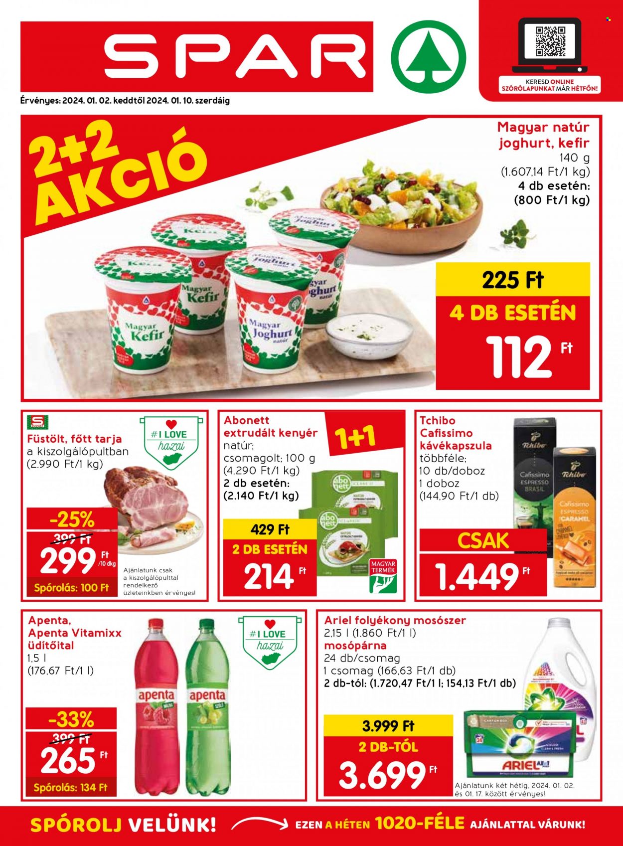 SPAR akciós újságok - 2024.01.02 - 2024.01.10. Oldal 1