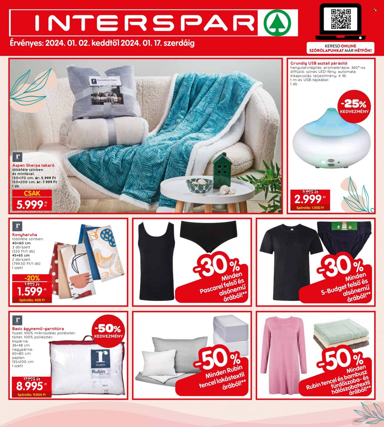 INTERSPAR akciós újságok - 2024.01.02 - 2024.01.17. Oldal 1