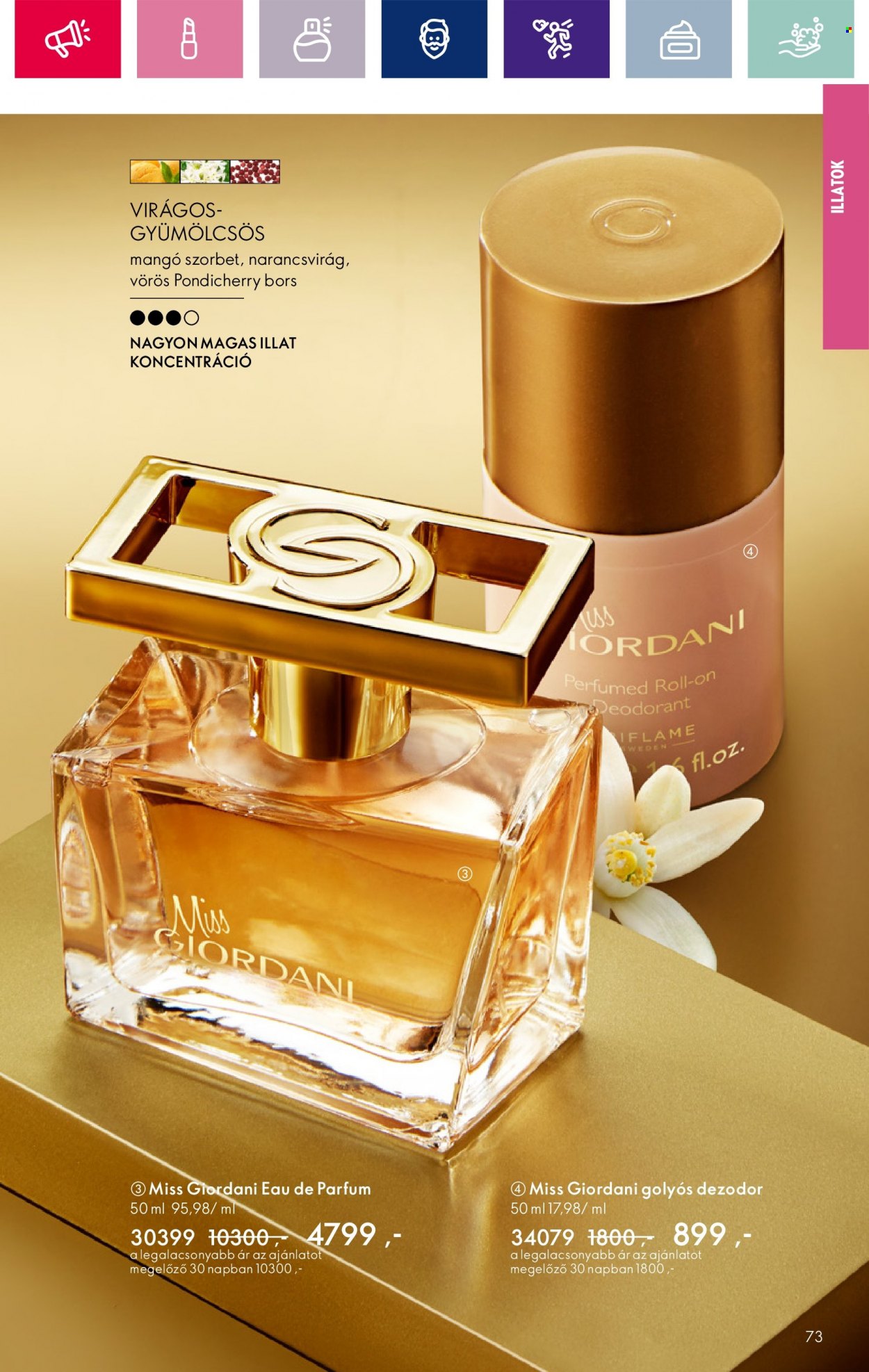 Oriflame akciós újságok - 2023.12.28 - 2024.01.22. Oldal 73