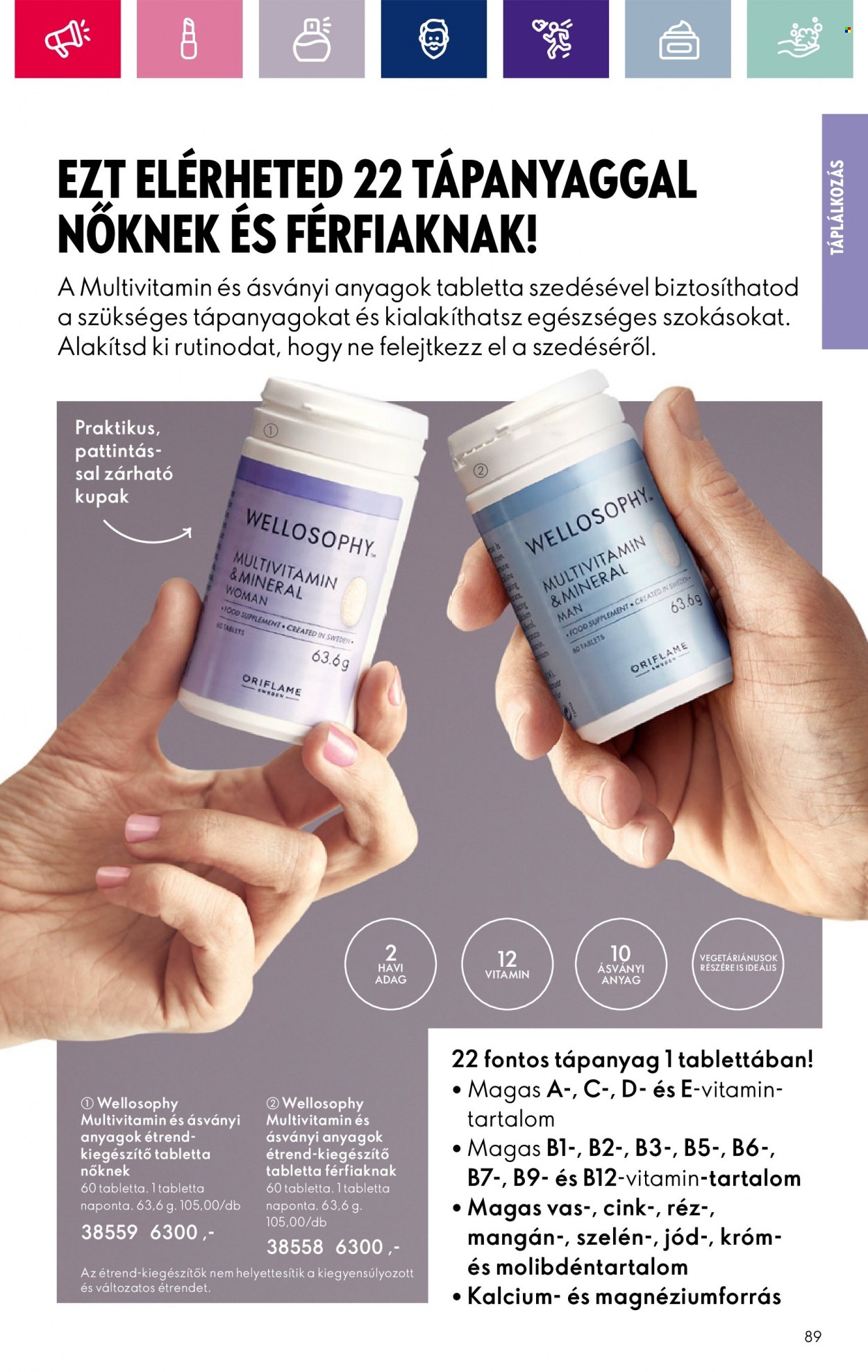 Oriflame akciós újságok - 2023.12.28 - 2024.01.22. Oldal 89