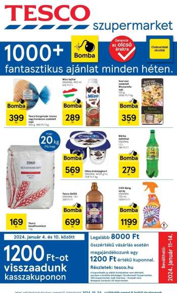 Újság TESCO - 2024.01.04 - 2024.01.10.