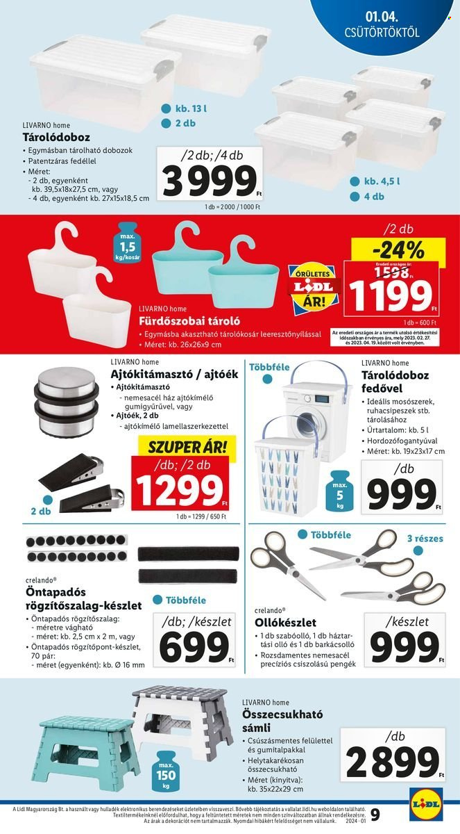 Lidl akciós újságok. Oldal 9