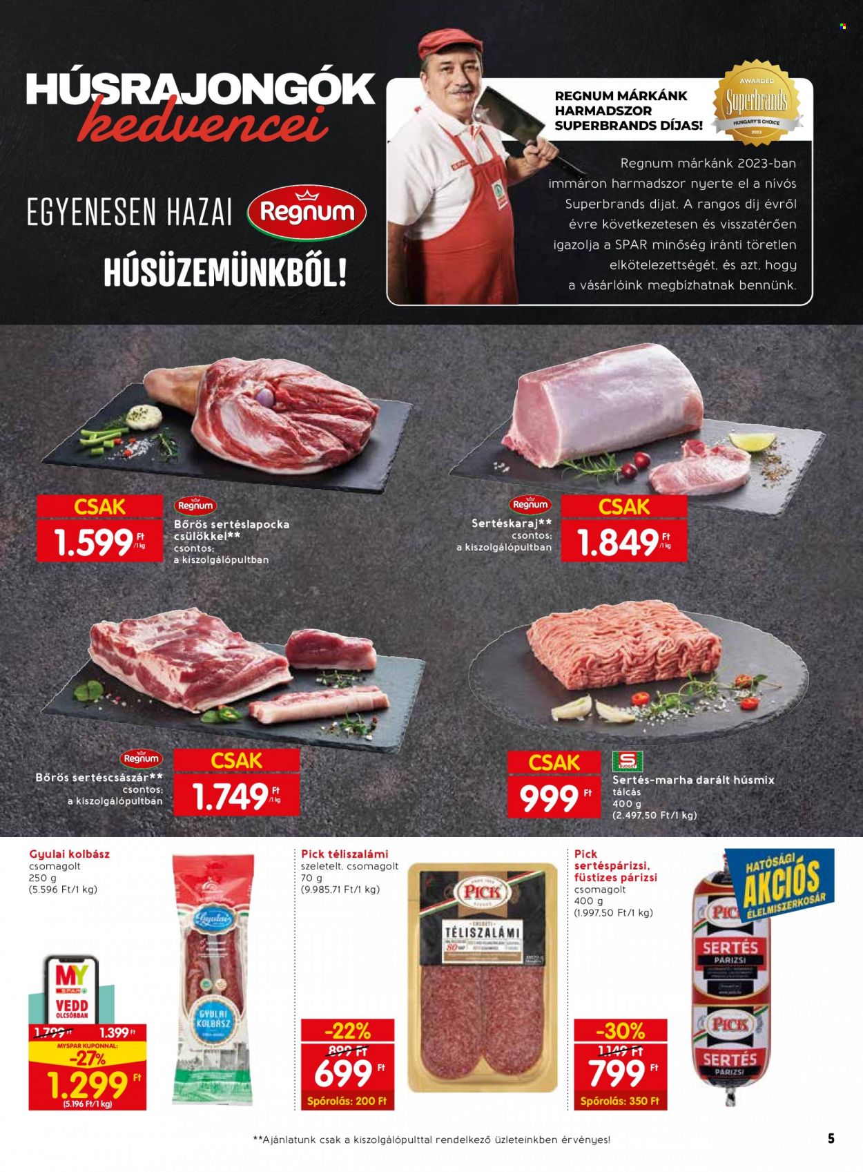 SPAR akciós újságok - 2024.01.11 - 2024.01.17. Oldal 5