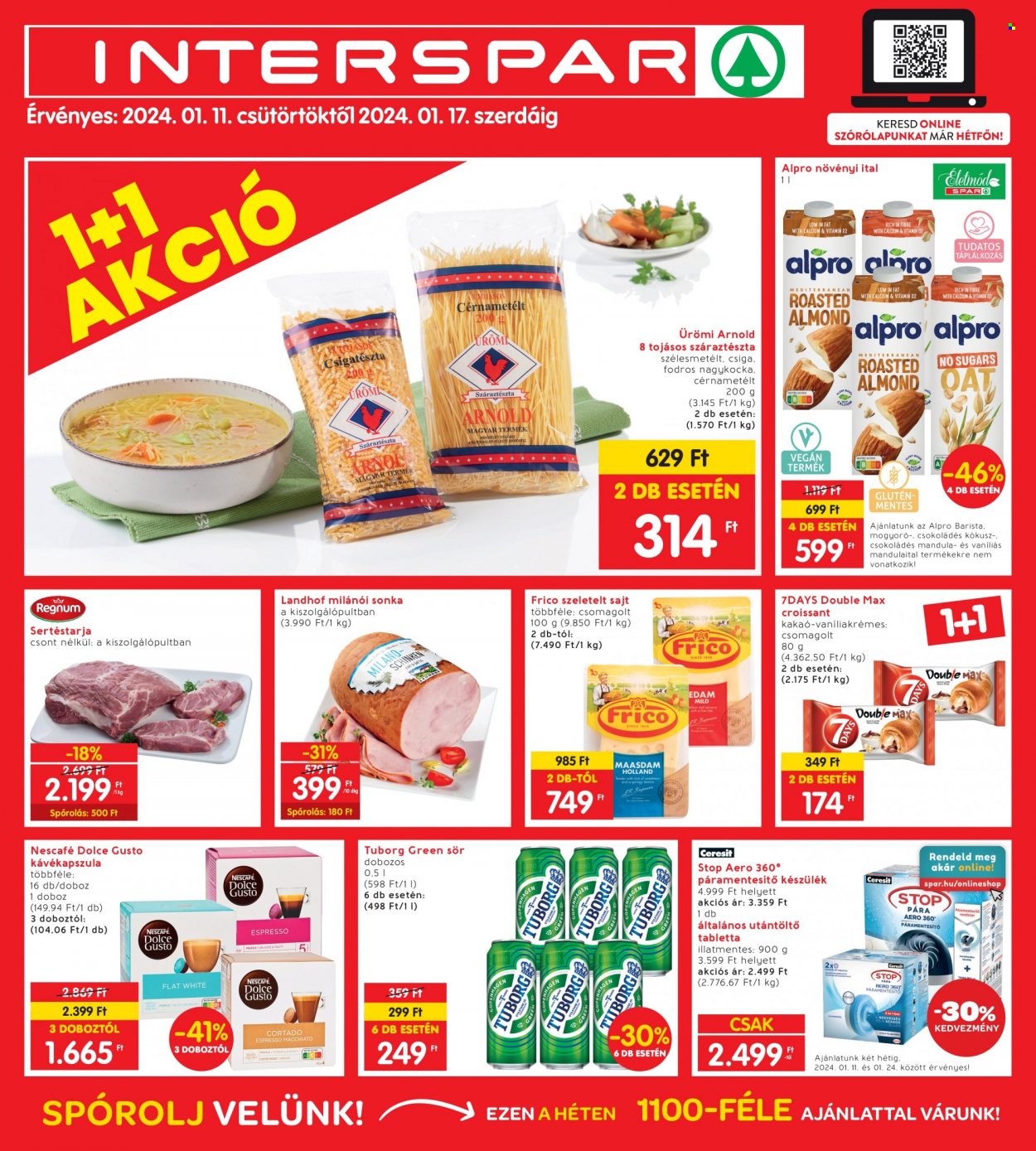 INTERSPAR akciós újságok - 2024.01.11 - 2024.01.17. Oldal 1