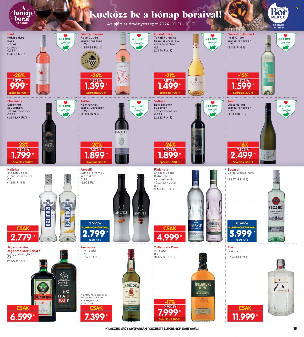 INTERSPAR akciós újságok - 2024.01.11 - 2024.01.17. Oldal 15