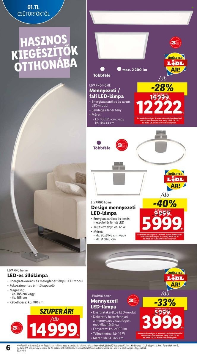 Lidl akciós újságok. Oldal 6