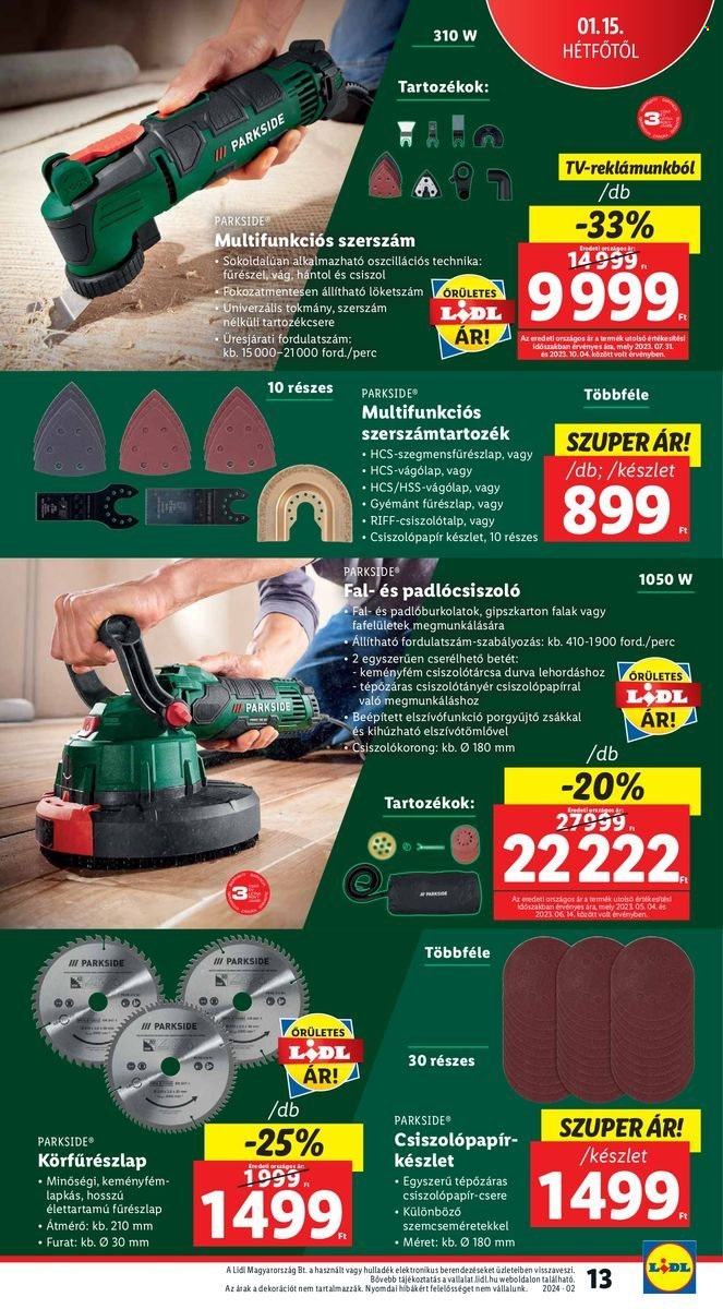 Lidl akciós újságok. Oldal 13