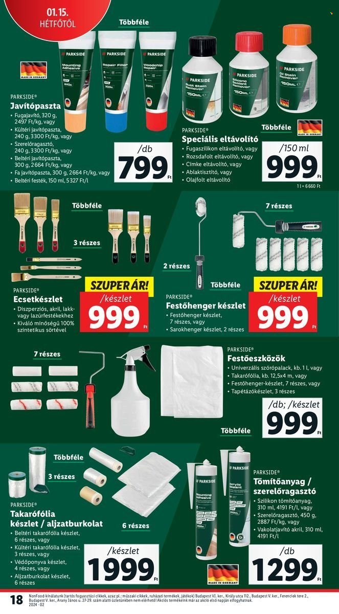 Lidl akciós újságok. Oldal 18