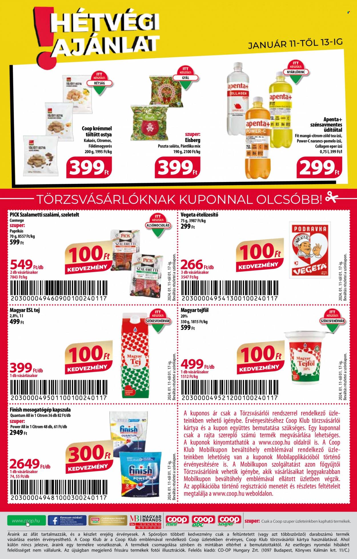 Coop akciós újságok - 2024.01.11 - 2024.01.17. Oldal 8