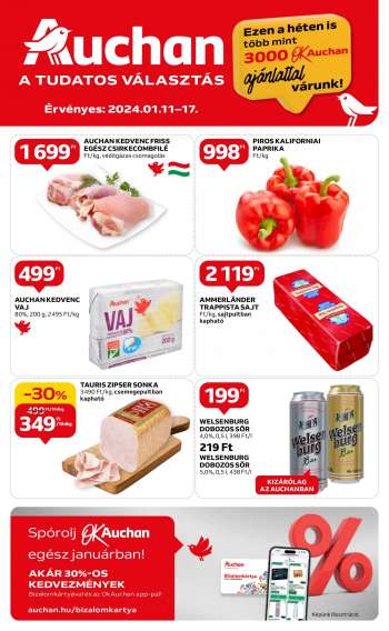 Újság Auchan - 2024.01.11 - 2024.01.17.