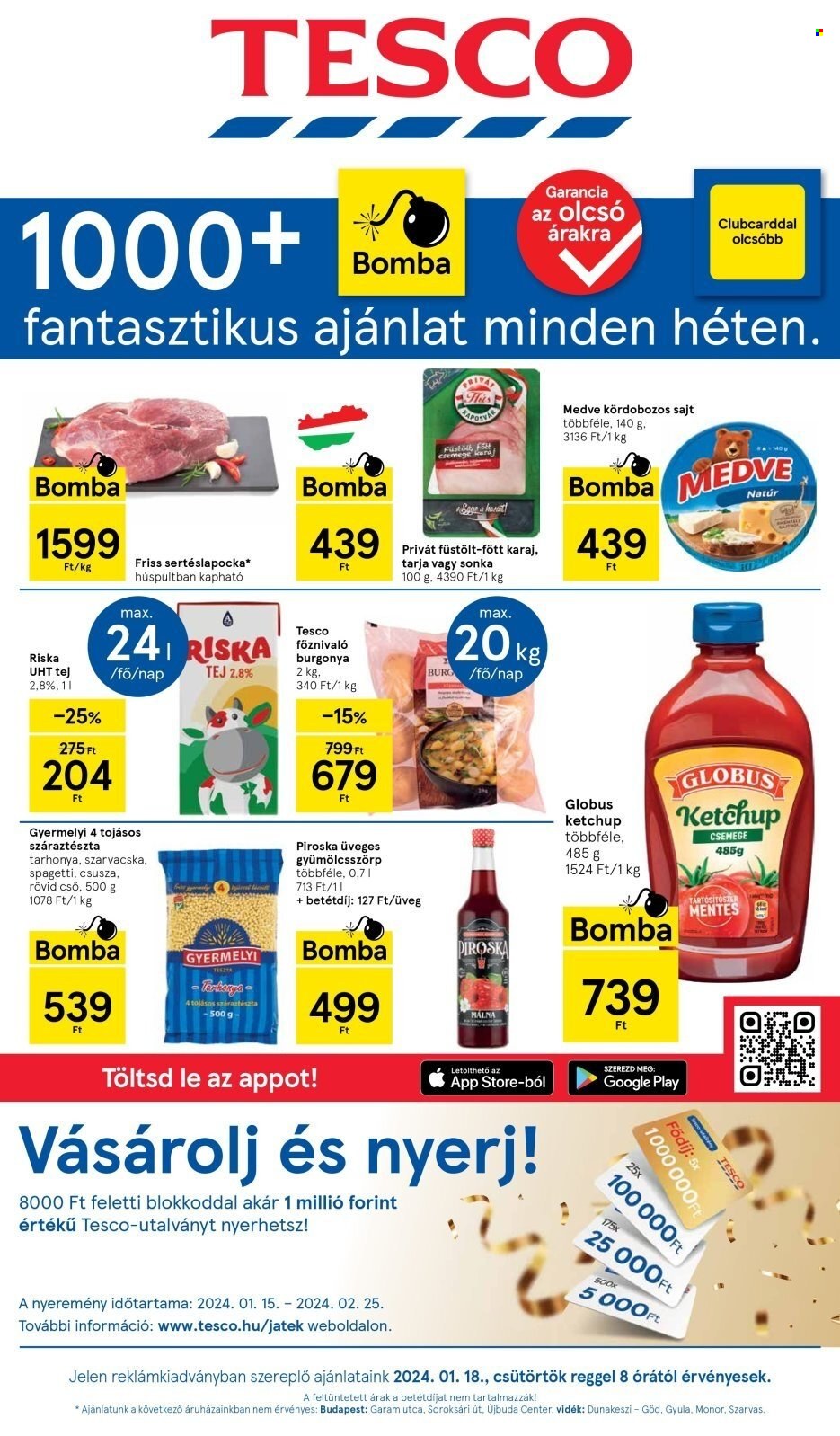 TESCO akciós újságok - 2024.01.18 - 2024.01.24. Oldal 1