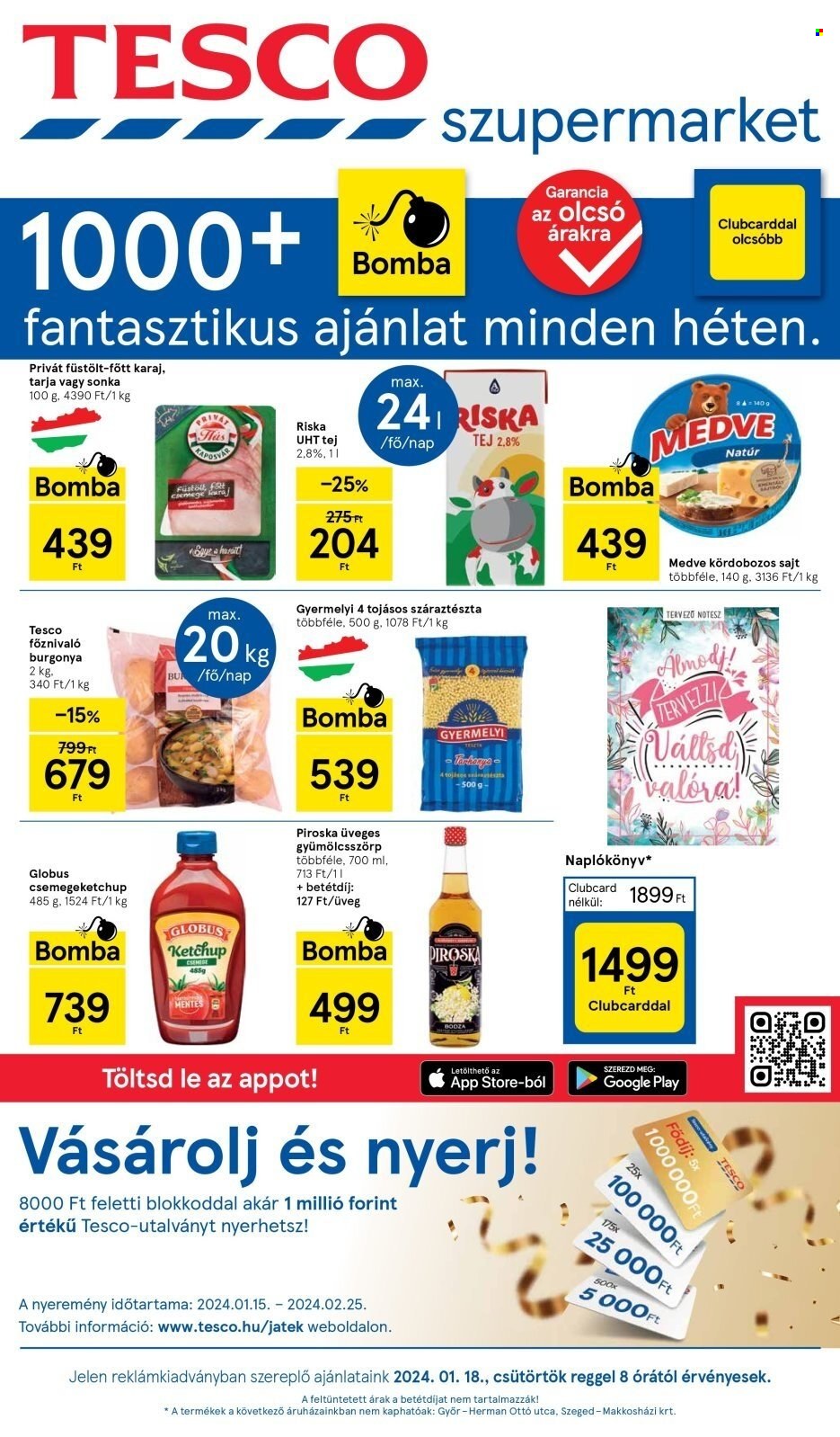TESCO akciós újságok - 2024.01.18 - 2024.01.24. Oldal 1