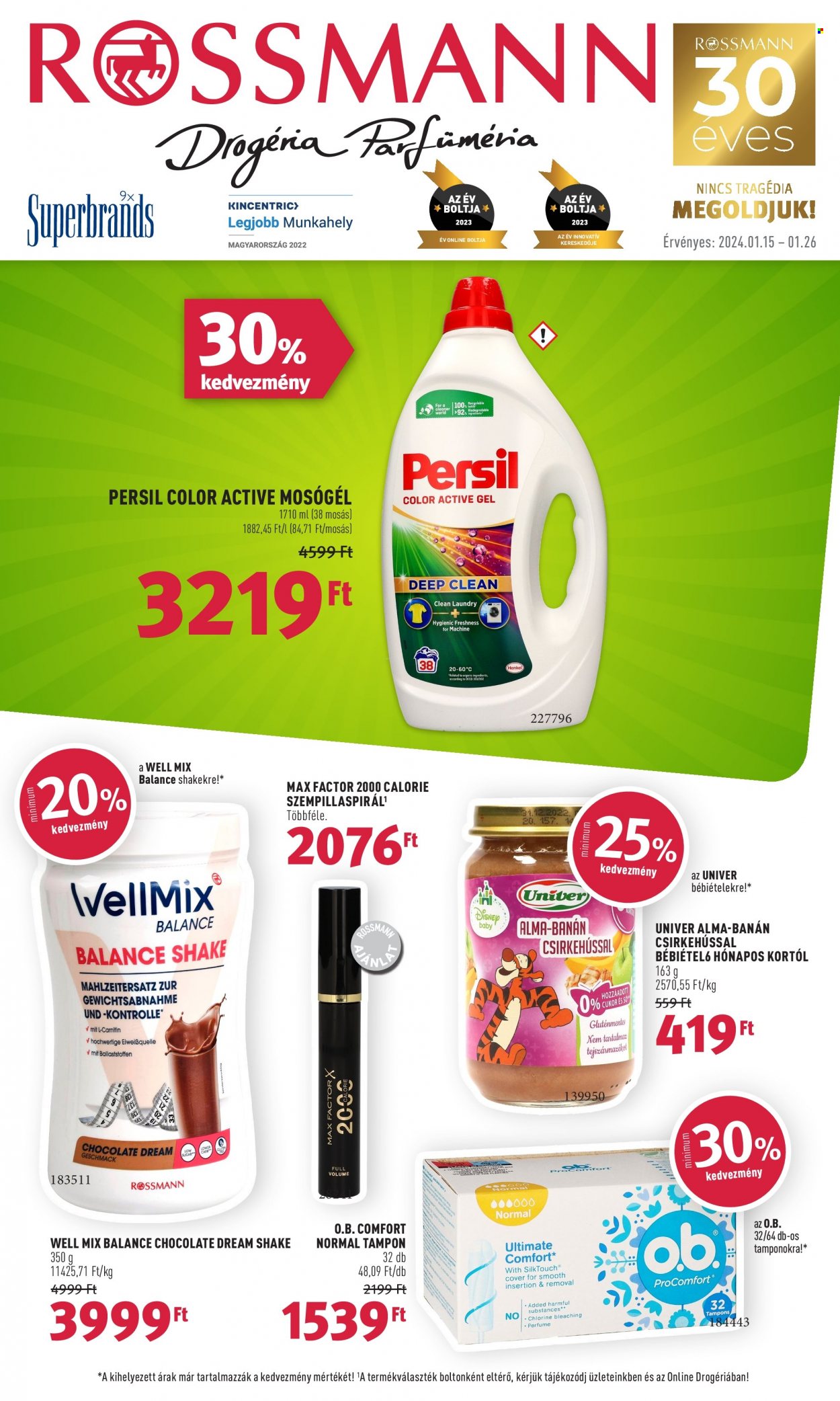 Rossmann akciós újságok - 2024.01.15 - 2024.01.26. Oldal 1