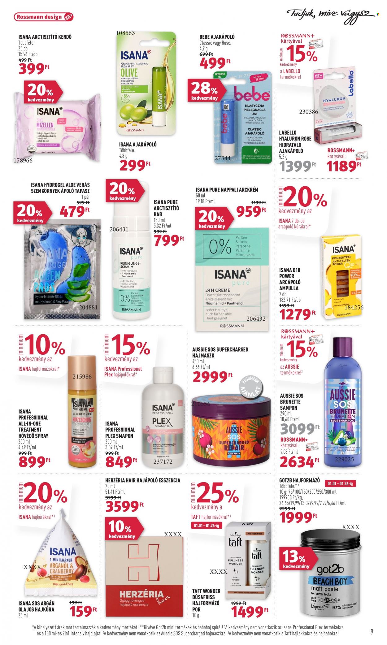Rossmann akciós újságok - 2024.01.15 - 2024.01.26. Oldal 9