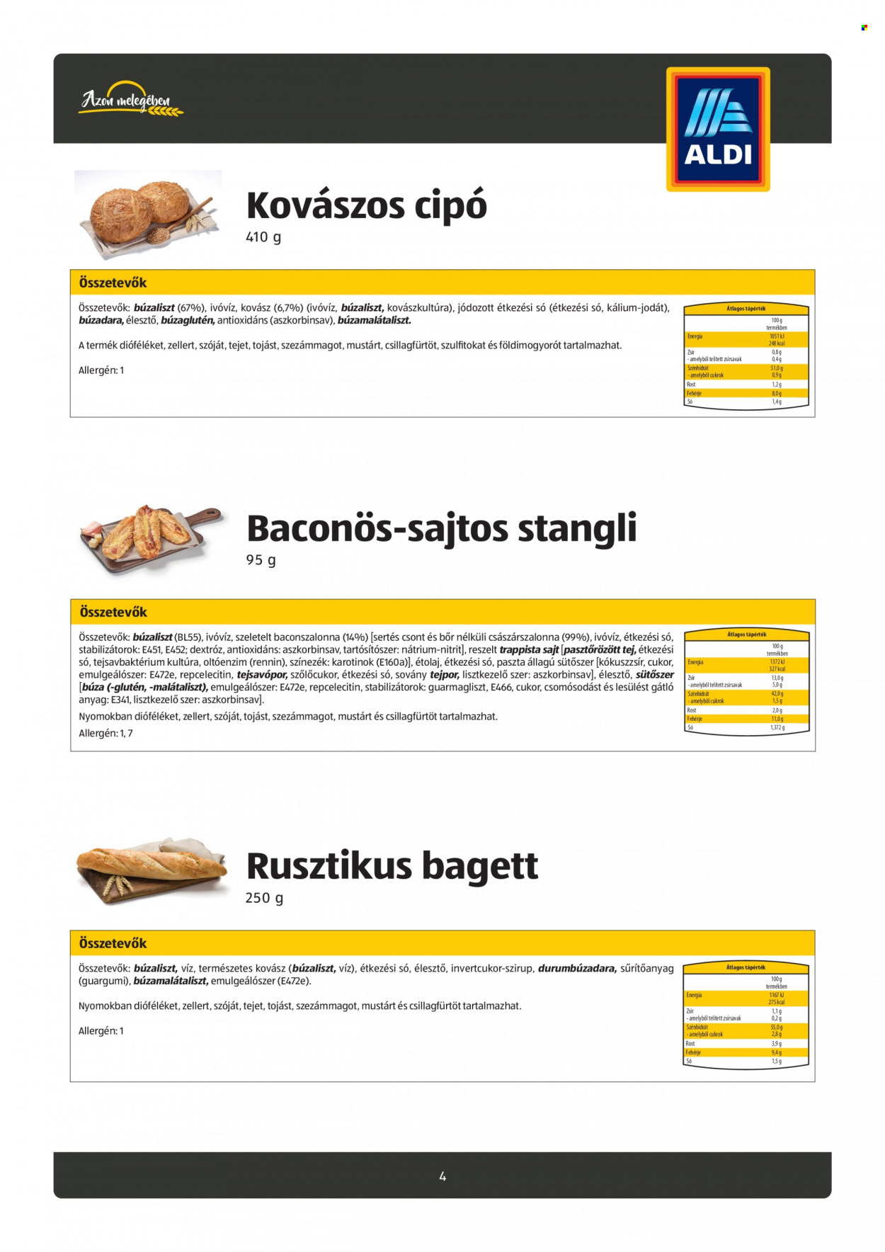 Aldi akciós újságok. Oldal 4