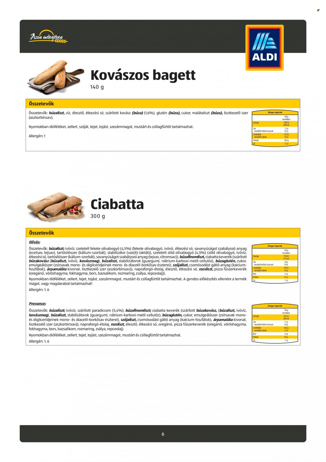 Aldi akciós újságok. Oldal 6