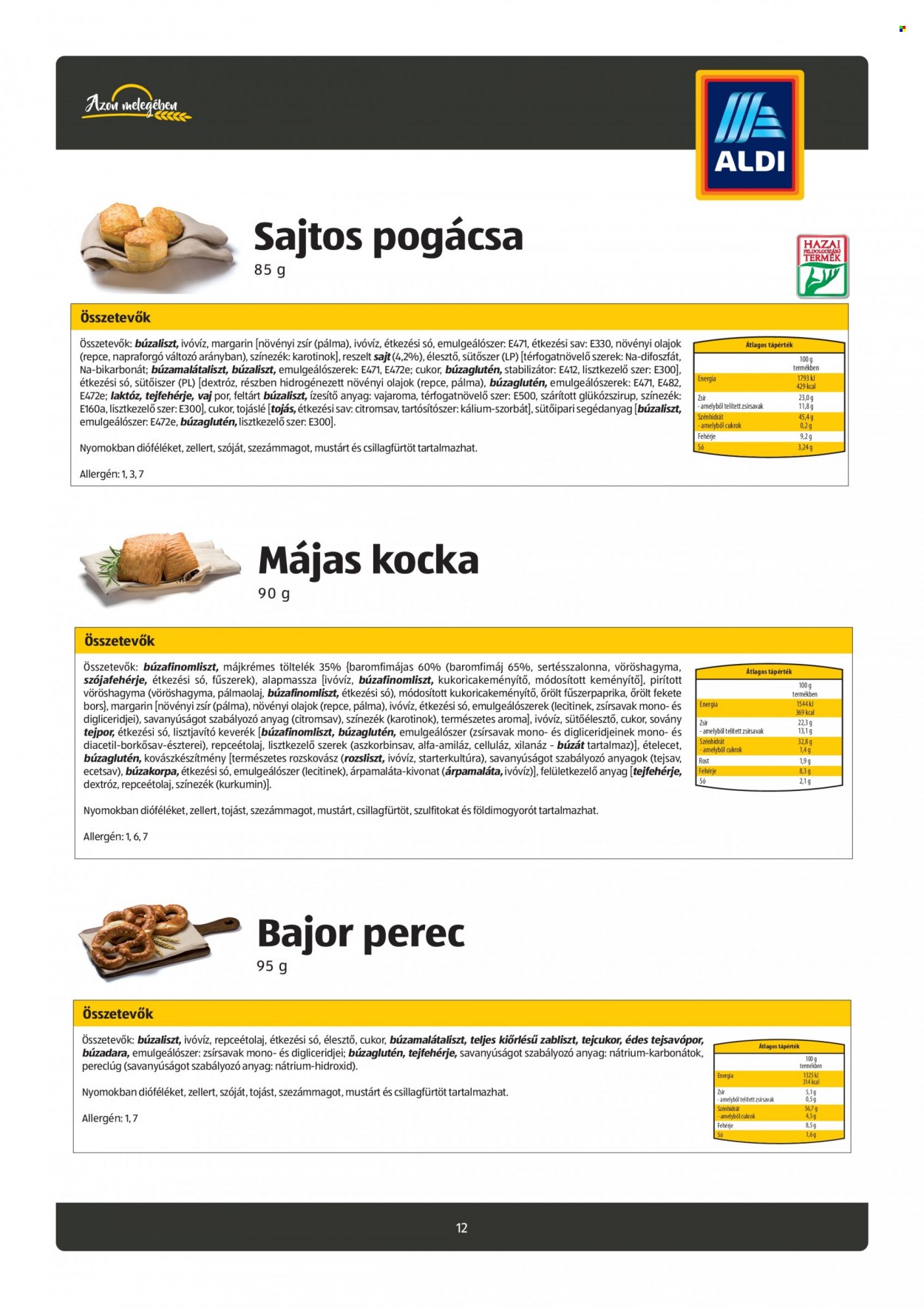 Aldi akciós újságok. Oldal 12