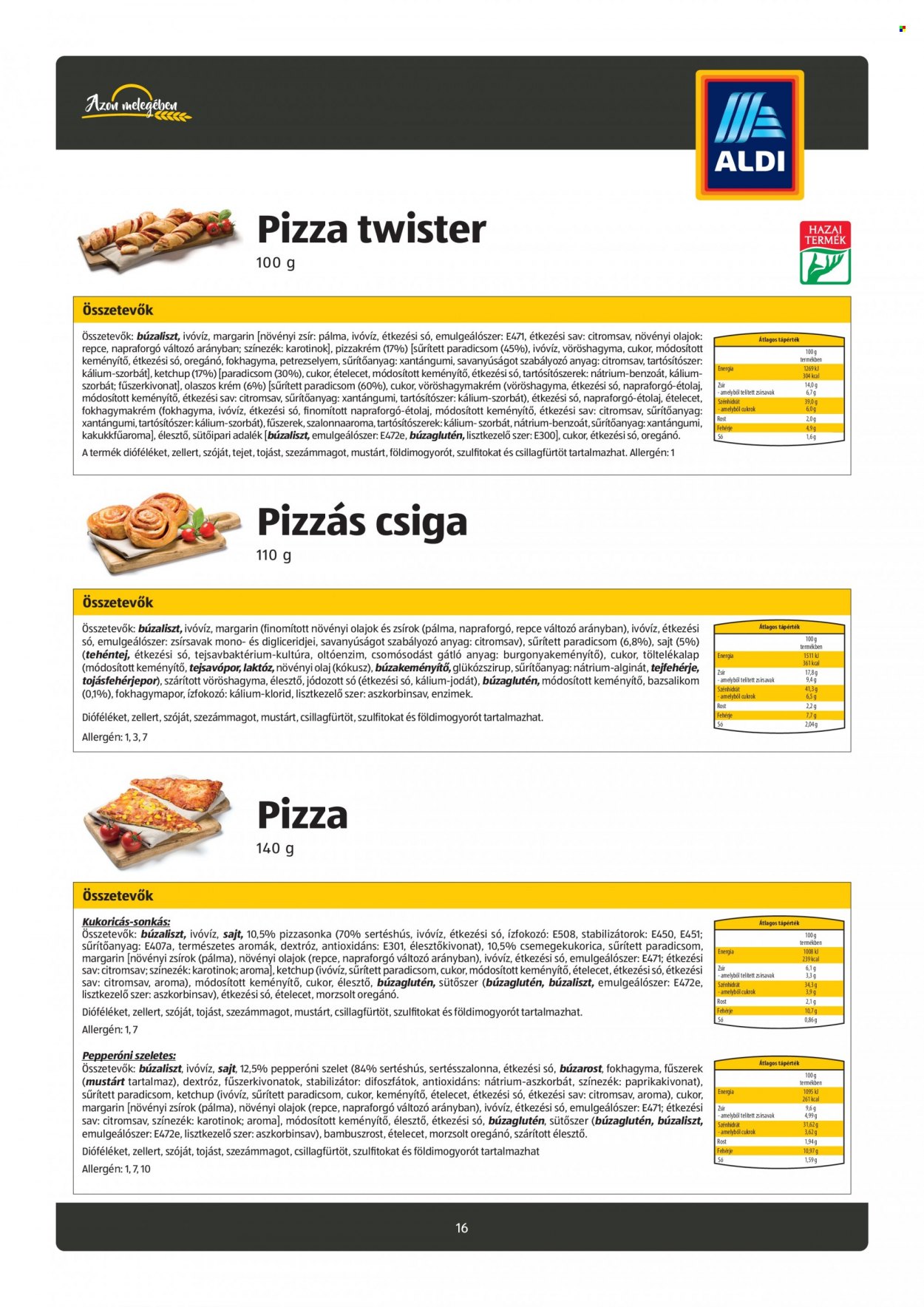 Aldi akciós újságok. Oldal 16