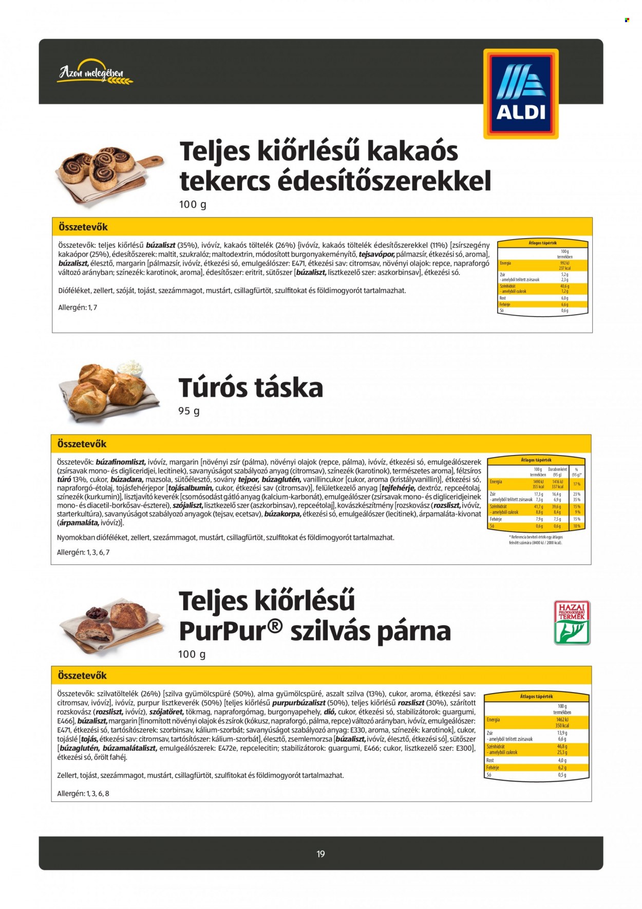 Aldi akciós újságok. Oldal 19