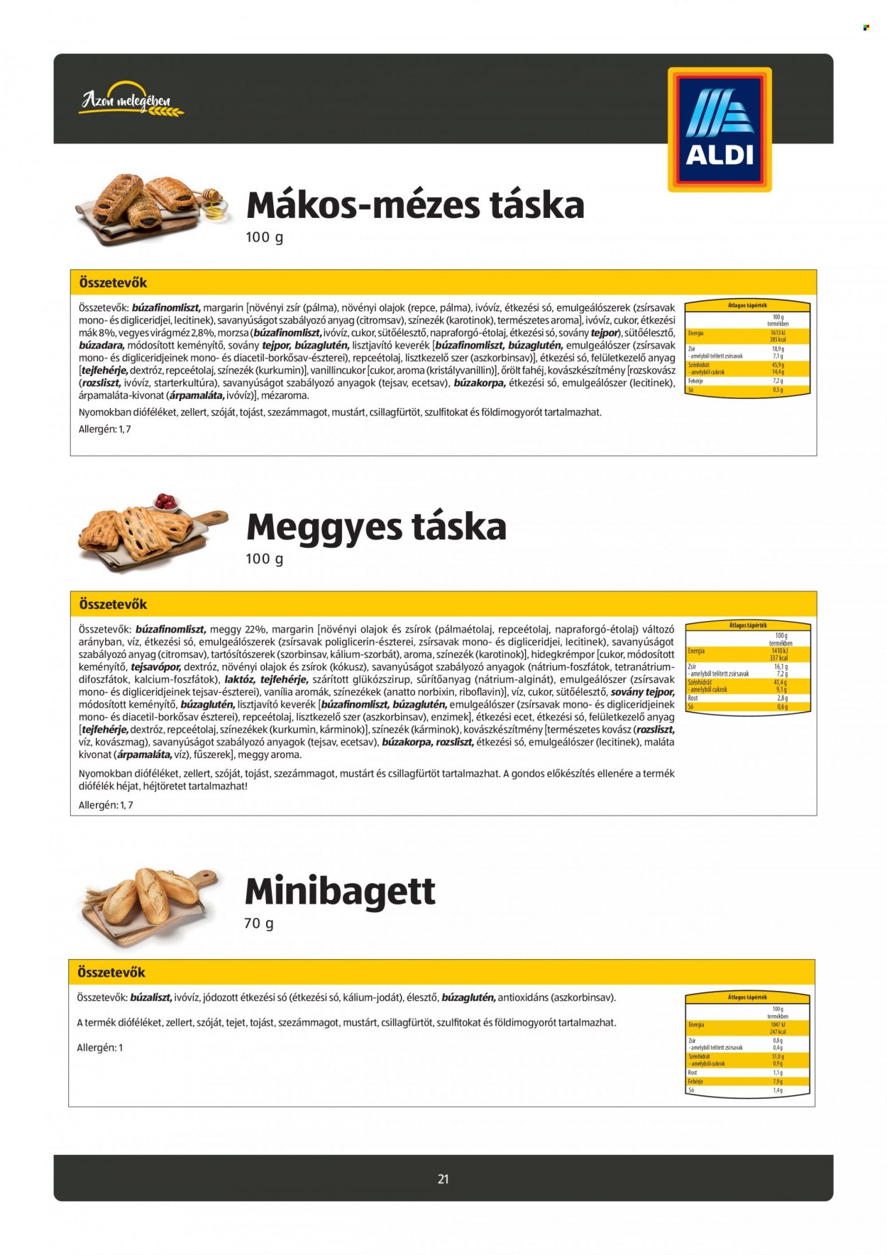 Aldi akciós újságok. Oldal 21