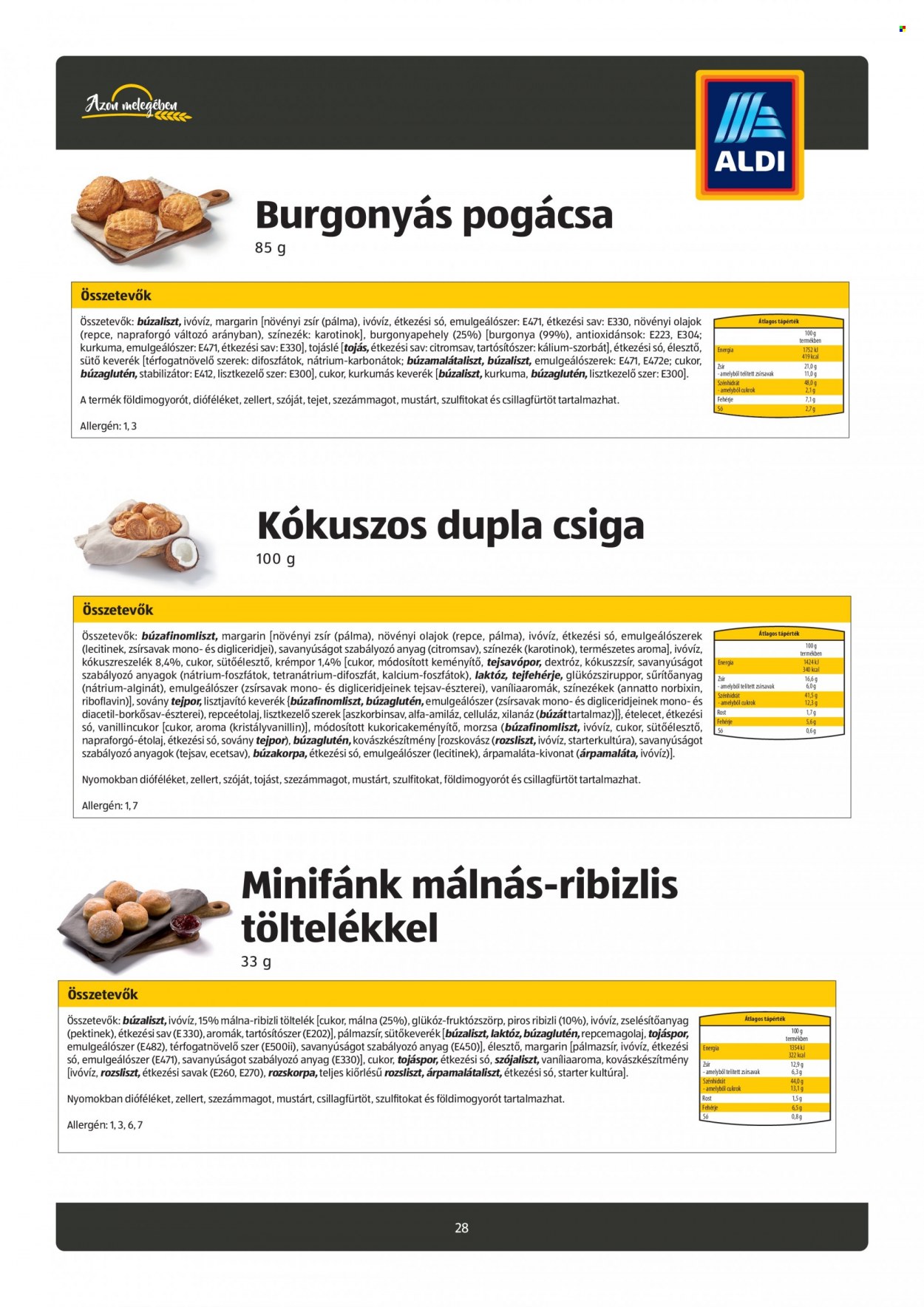Aldi akciós újságok. Oldal 28